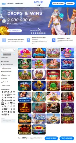 l'application et interface FAIRSPIN CASINO