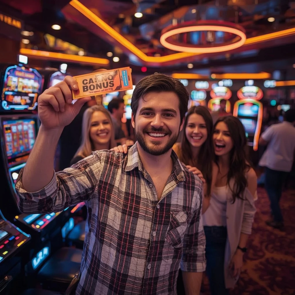 une personne tenant un bonus de Fairspin Casino